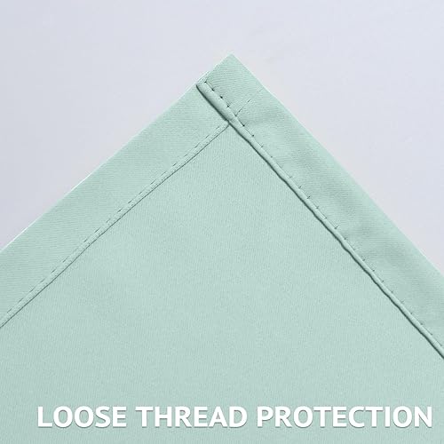 Miniatura 4 de COSVIYA Cortinas opacas con ojales para oscurecer la habitación, 90 pulgadas de largo, poliéster grueso, bloqueo de luz, aislamiento térmico,