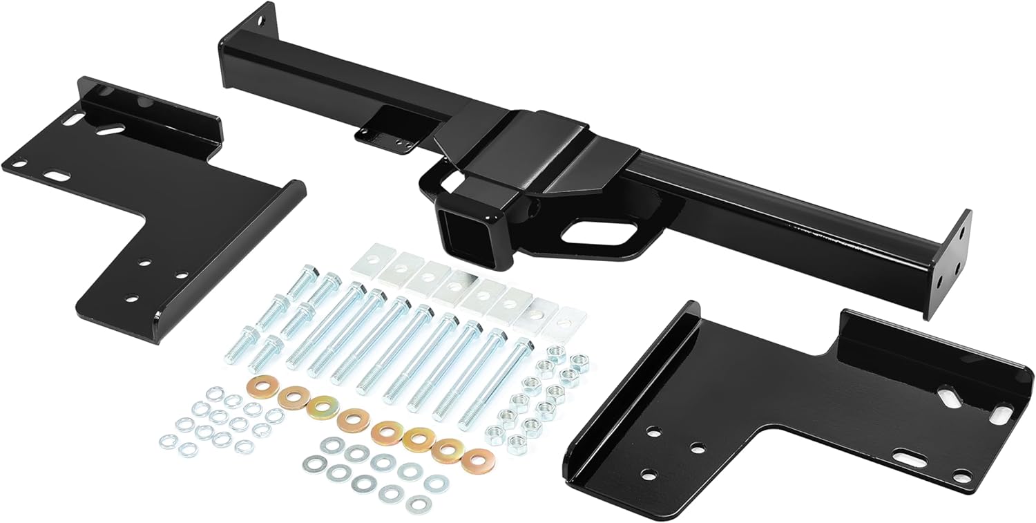 ECOTRIC Class 3 Trailer Hitch Compatible with 2007-2022 Freightliner Mercedes-Benz Dodge Sprinter 2500 3500 Tow Hitch 2” Receiver Steel Powder Coated Black-6000 Capacity