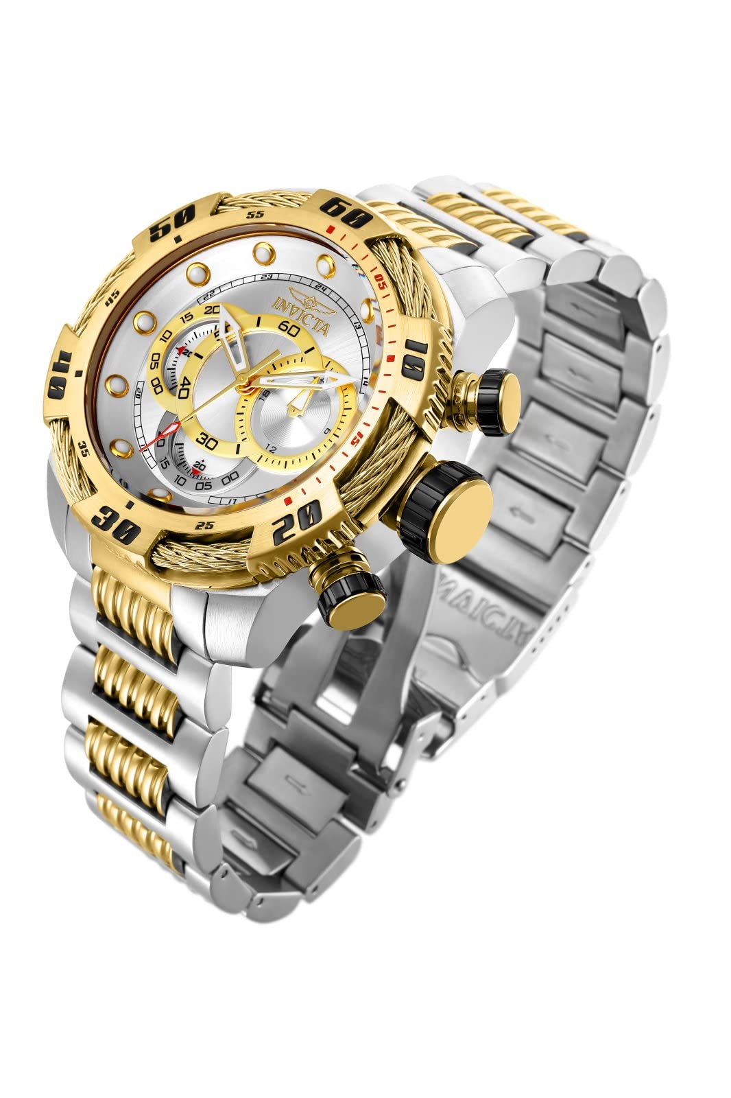 Invicta Men's 25480 Speedway Analog Display Quartz Two Tone Watch, Gold/Stainless Steel
