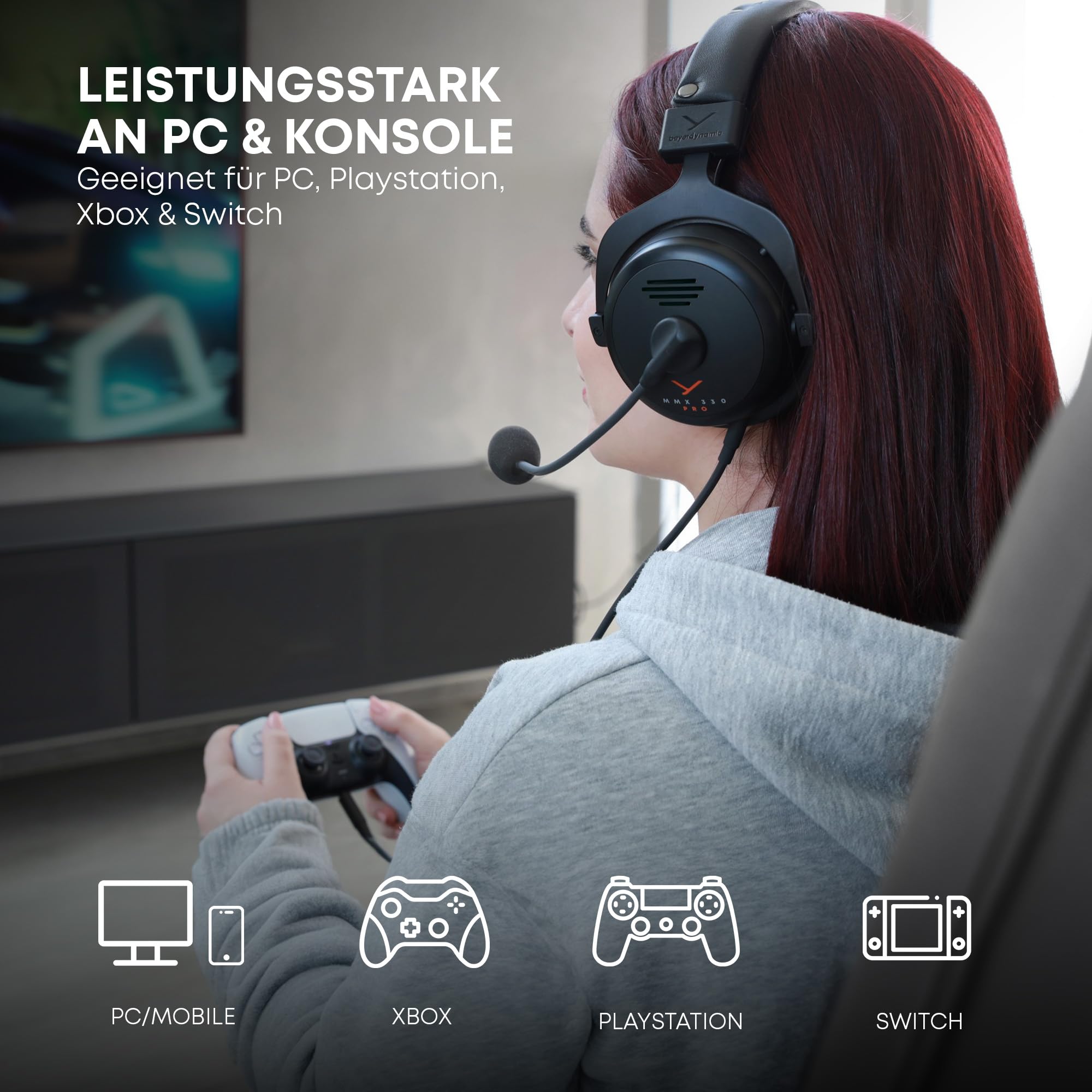 Offenes Gaming-Headset mit STELLAR.45-Treiber, Germany Ansicht 6