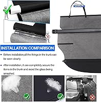 Vista 93 de Powerty Cubierta de Carga para Accesorios Kia Sportage 2023-2025 2026, Textura de Lona Cubierta Retráctil para Maletero Trasero de Carga de Equipaje