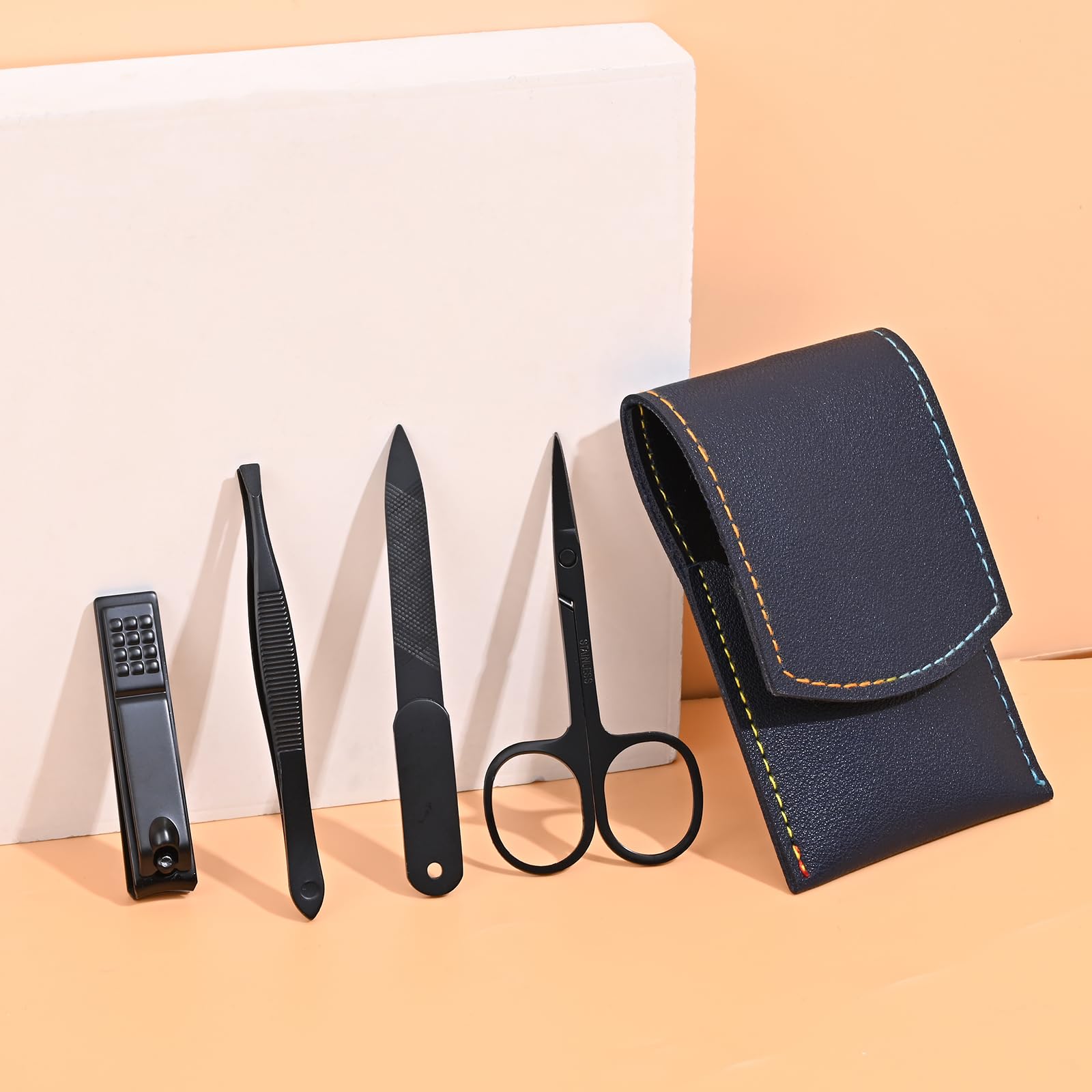4 Pcs Nail Clippers Set Stainless Steel Multi Combination Kit for Trimming Fingers and Toes Personal Nail Care