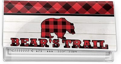 Lumberjack Plaid Vinyl Checkbook Cover (Personalized)