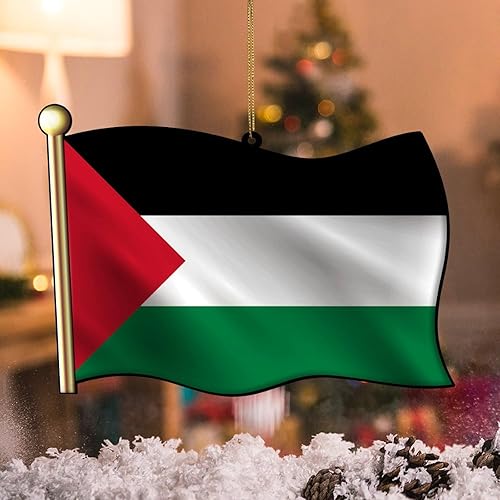 Vista 21 de Adorno acrílico de Navidad de Filipinas, decoración de árbol de Navidad, adorno de Navidad nacional para niños, bandera de Filipinas, banderas