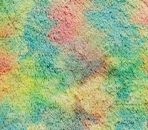 Miniatura 6 de Mini tela peluda Minky de 54 pulgadas de ancho vendido por The Yard (azul claro)