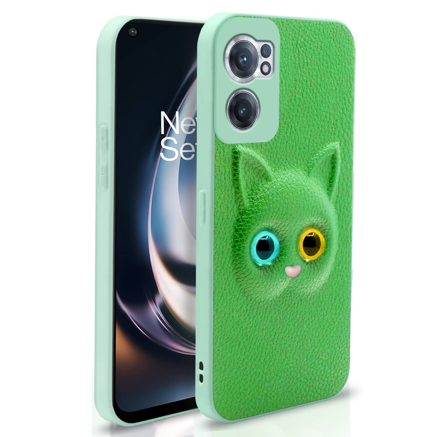 Pikkme OnePlus Nord Ce 2 5G Back Cover for Girls | Cute Cat Leather Finish | Soft TPU | Case for OnePlus Nord Ce 2 5G (Green) (B0C36M3L3C) Amazon Price History, Amazon Price Tracker