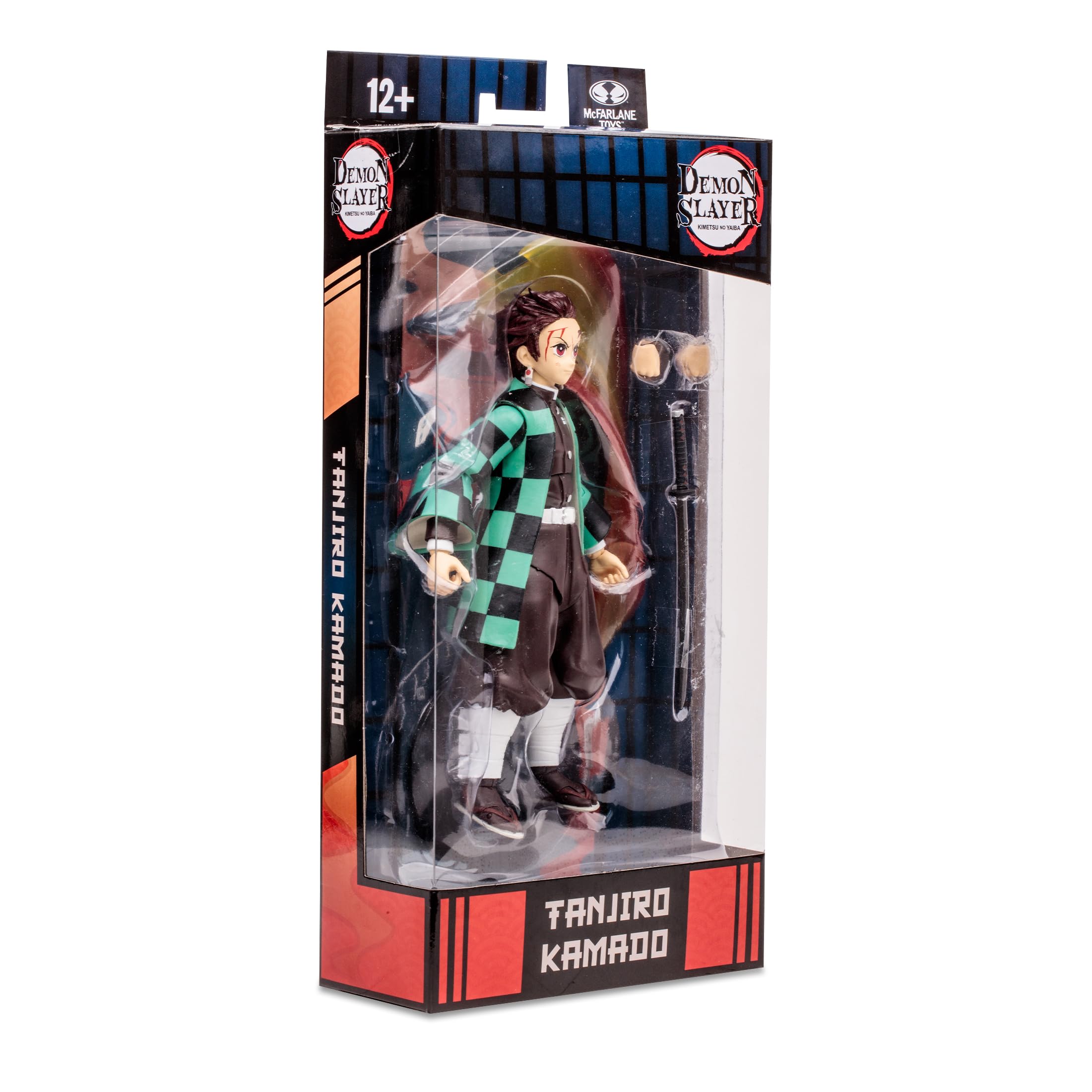 Lansay McFarlane Toys - Demon Slayer - Tanjiro Kamado - Figurka kolekcjonerska i akcesoria - Postacie z mangi - Od 12 lat