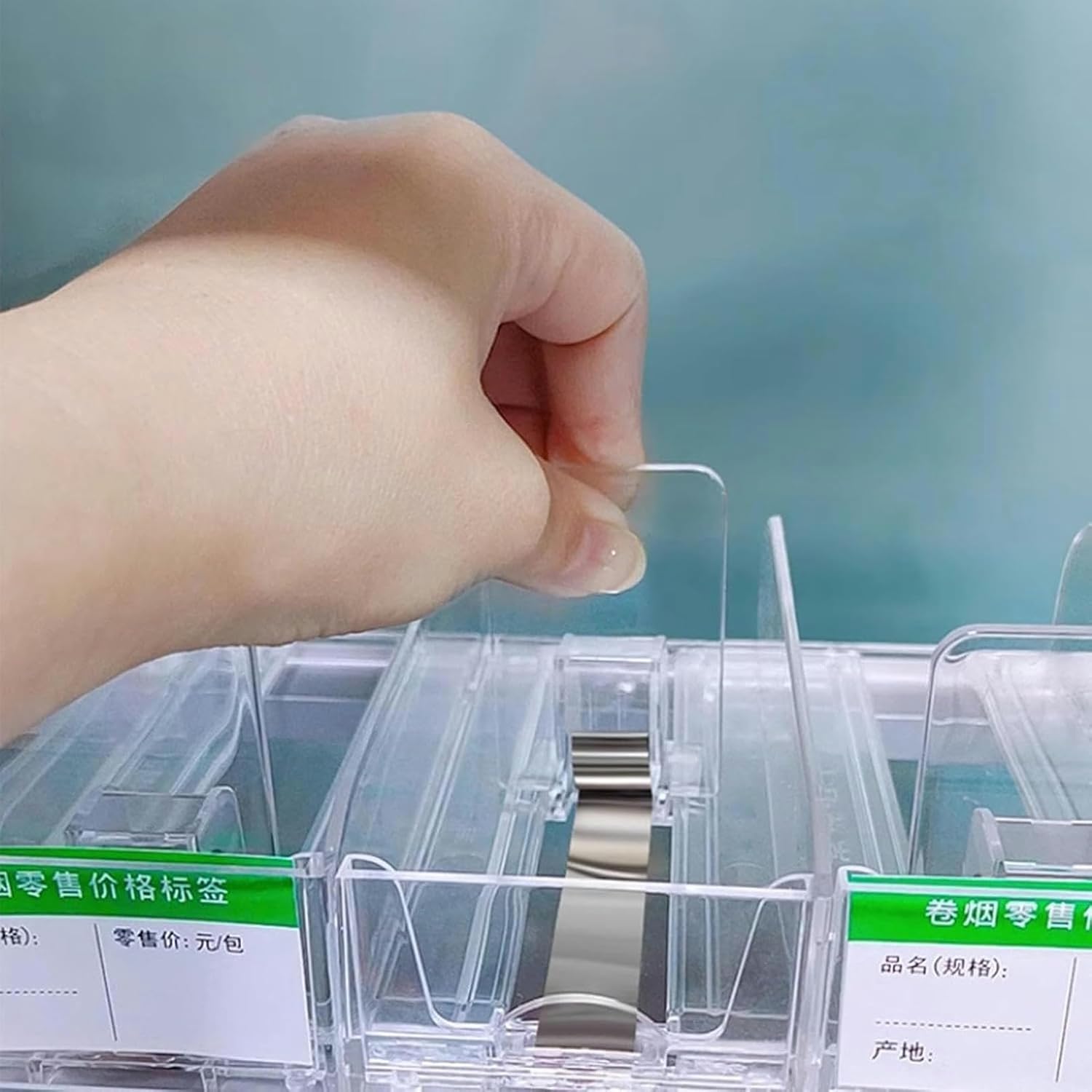 Wall Mounted & Countertop Cigarette Display Case | Commercial Acrylic Display Cabinet with Automatic Pushers for Retail Stores & Vape Shops - Convenient Showcase for Cigarettes & Accessories