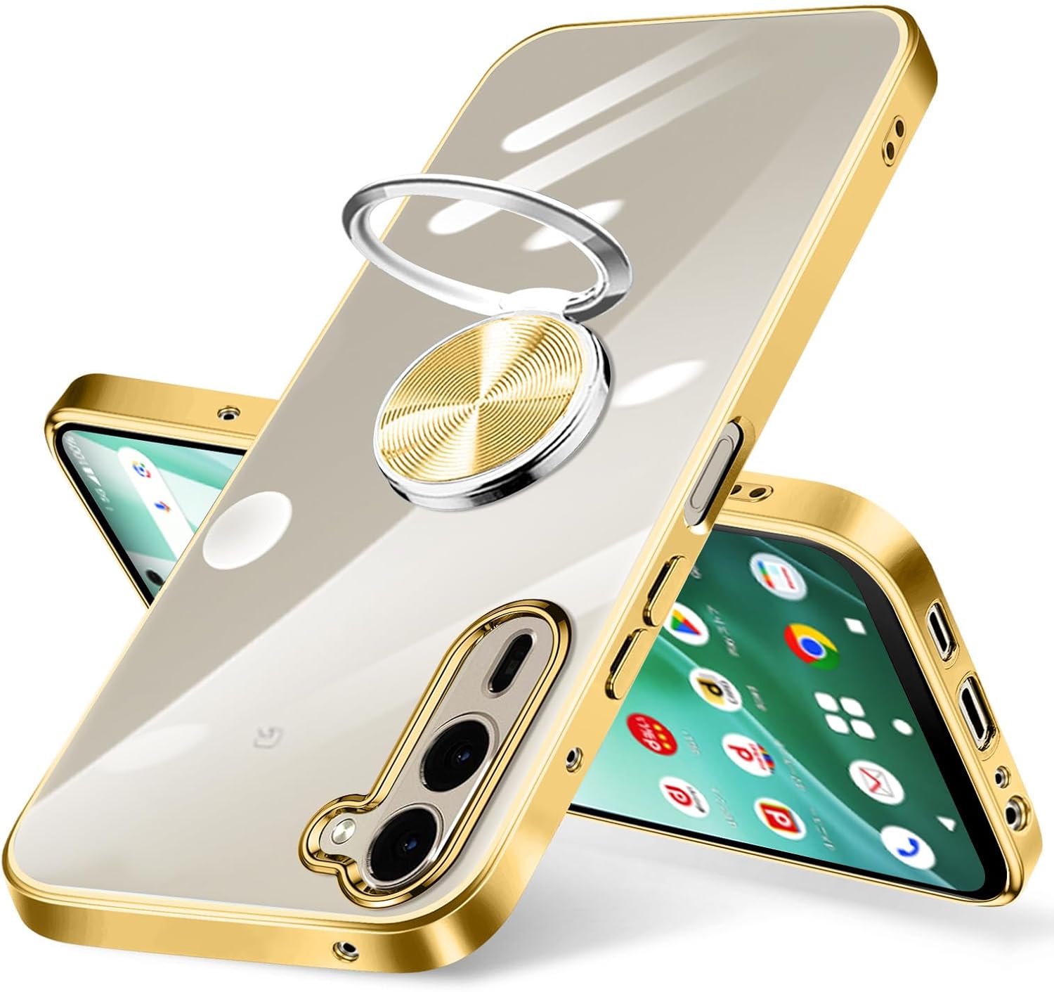 Amazon.co.jp: Arrows We2 Plus F-51E ケース リング付き クリア arrows we2 plus ケース 耐 ...