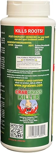 Miniatura 3 de Agralawn Asesino de pasto de cangrejo, botella de acción rápida de 2 libras, herbicida naturalmente más seguro
