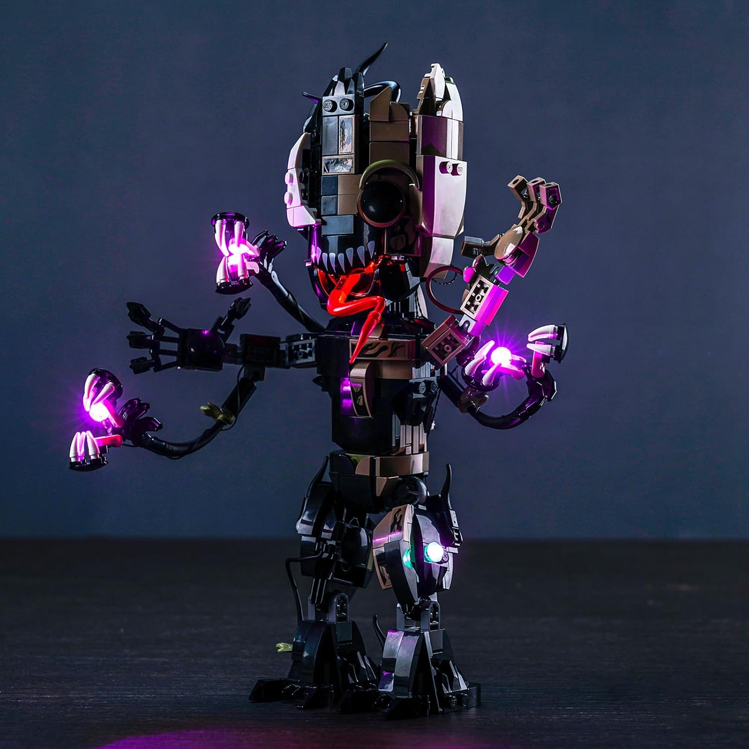 LED Lighting Kit Compatible with Lego Venomized Groot 76249 Building Kit - Lights Only - Decoration LED Light Kit Without Building Block Model (Basic Version)