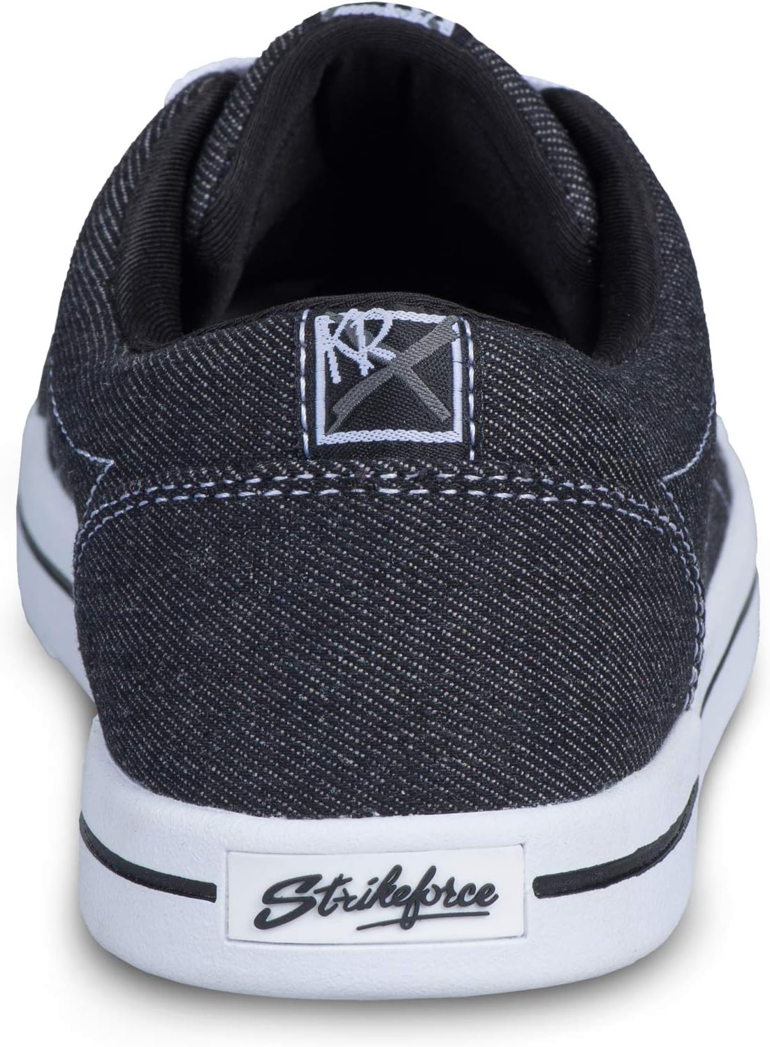 Strikeforce Laguna Black/Denim Women's Bowling Shoe with FlexSlide Technology for Right or Left Handed Bowlers