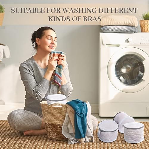 Miniatura 6 de 12 bolsas de lavandería de malla de panal para ropa delicada, ropa interior, brasier, bolsas de lavandería para lavadora, calcetines de lavandería,