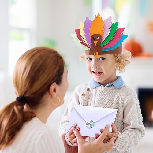 Miniatura 4 de Blulu Juego de 24 tarjetas de felicitación de Acción de Gracias con sobres, tarjetas de notas de otoño, tarjetas de Acción de Gracias, surtido de