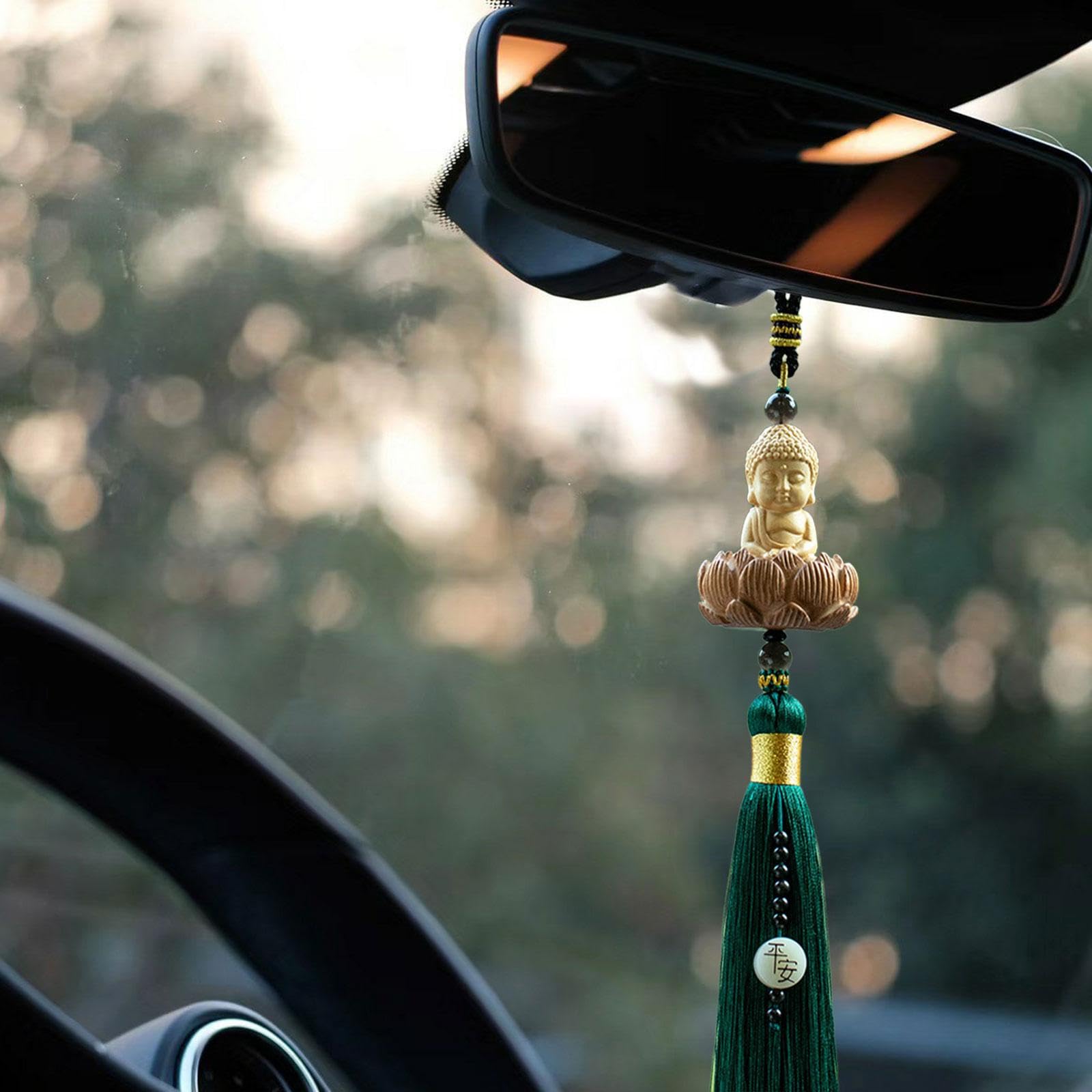 Statue De Bouddha, Rétroviseur De Voiture, Pendentif à Breloque En
