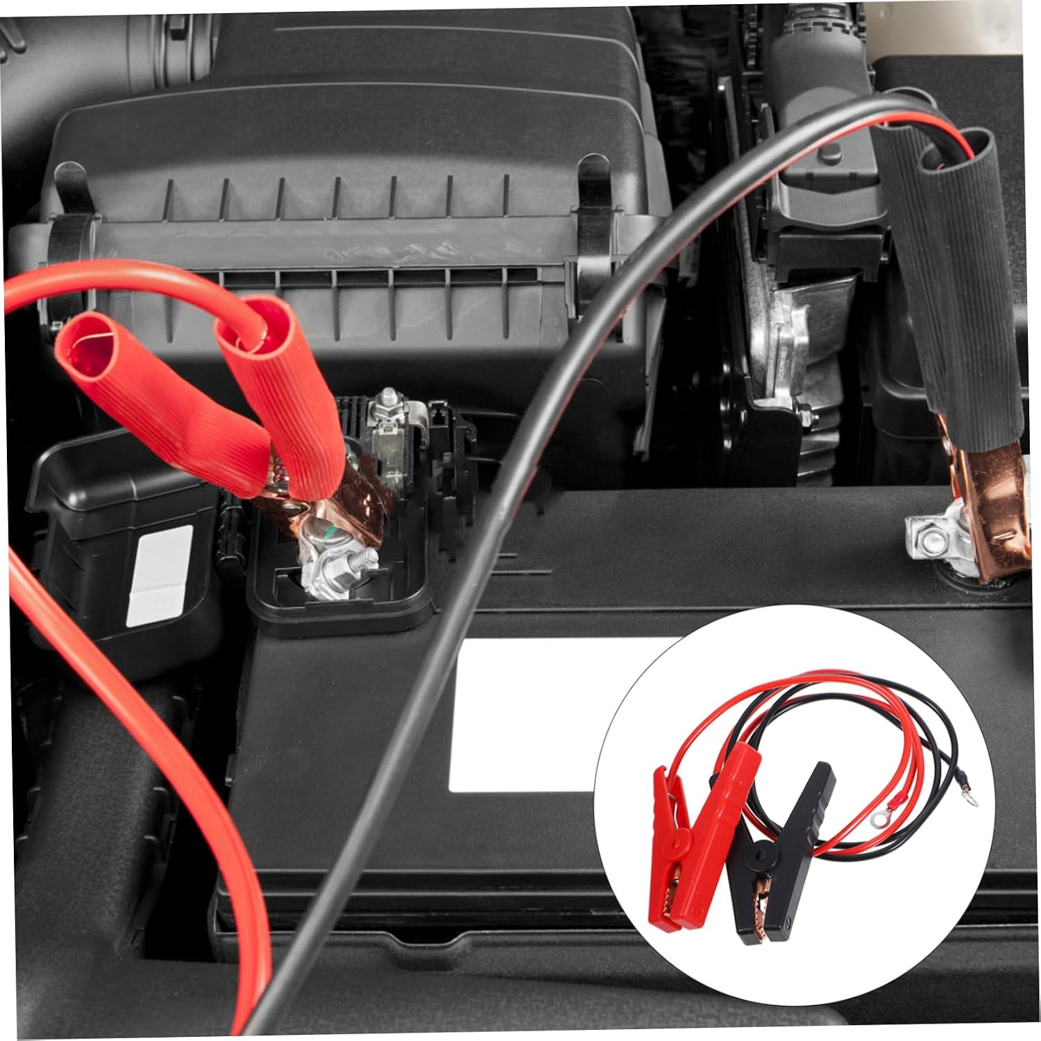Gatuida 8pcs Jumper Cable Battery Clamps High-performance Alligator Clips for Car Jump Starters Versatile and Cables for Automotive and Industrial Use