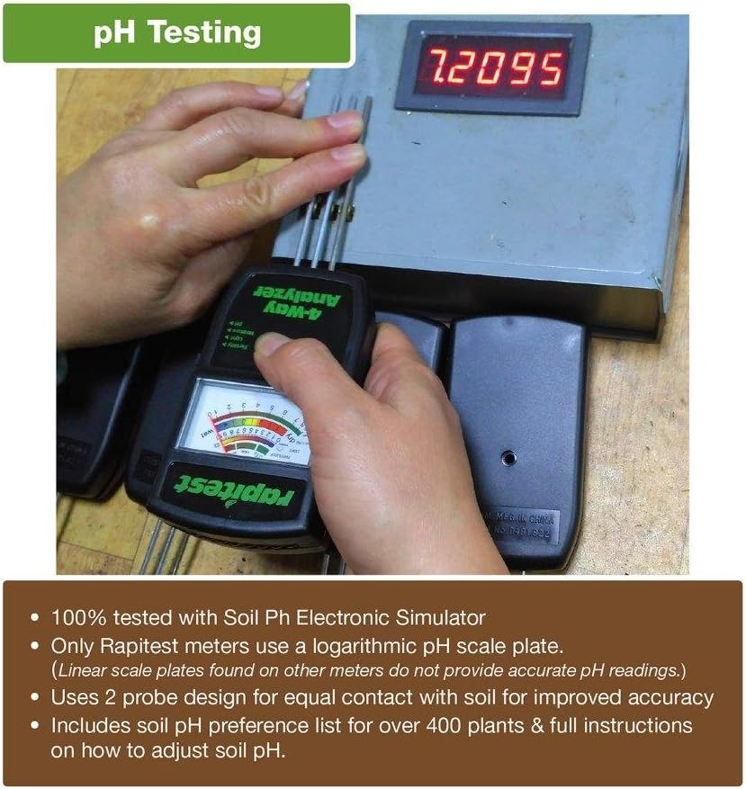 Luster Leaf 1880 Rapitest Tester Electronic, 4-Way Soil Analyzer
