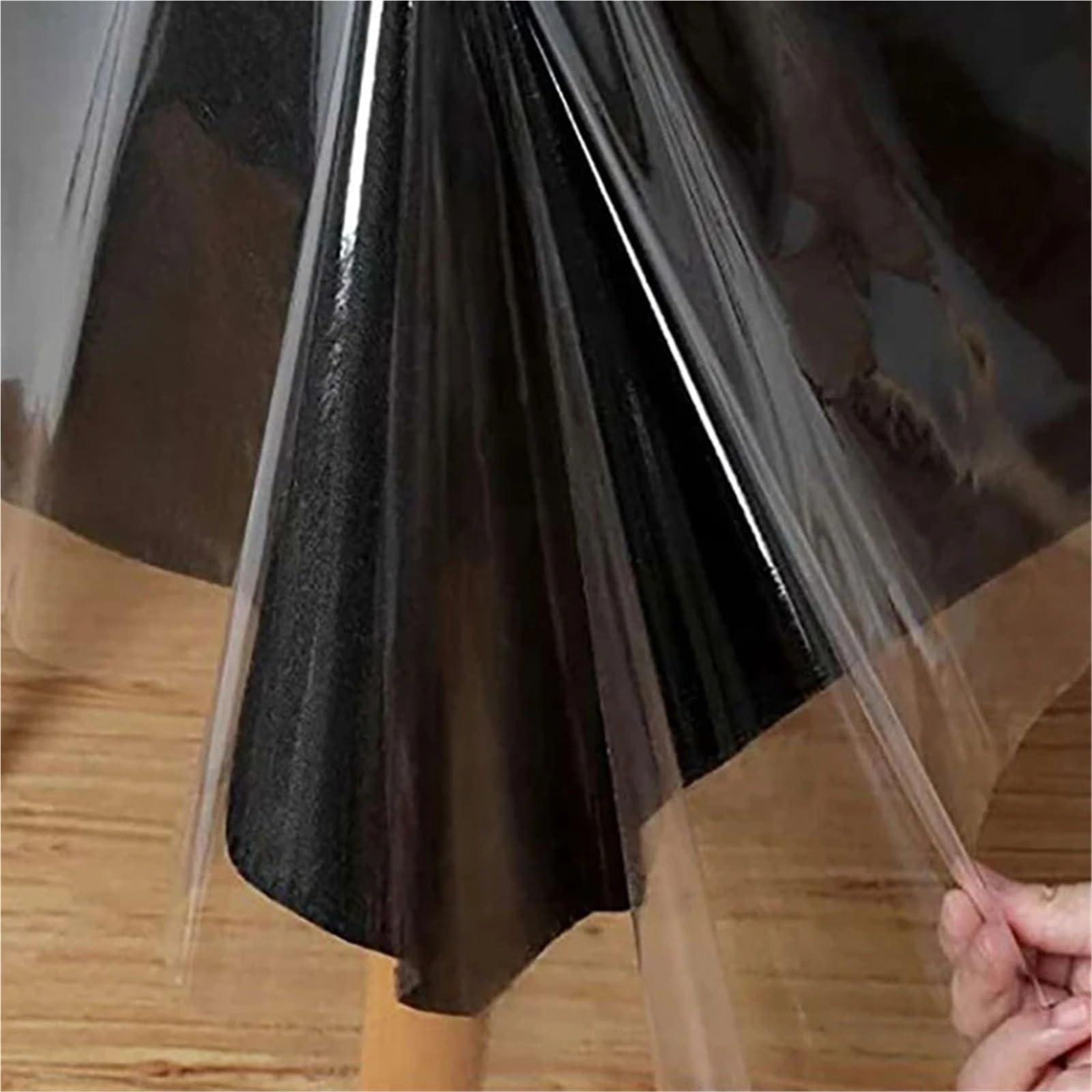 Manteles Individuales Transparentes Mantel Transparente de PVC, Protector de Mesa, tapete Rectangular Impermeable de Tela de Vidrio Suave(80X140cm)