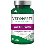 Vet's Best Hip & Joint Supplement for Dogs, Glucosamine, 50 Chew Tablets | Glucosamine, MSM & Bromelain Formula, Supports Joint Mobility & Comfort, Vet Formulated Daily Joint Supplement 50 Count (Pack of 1)