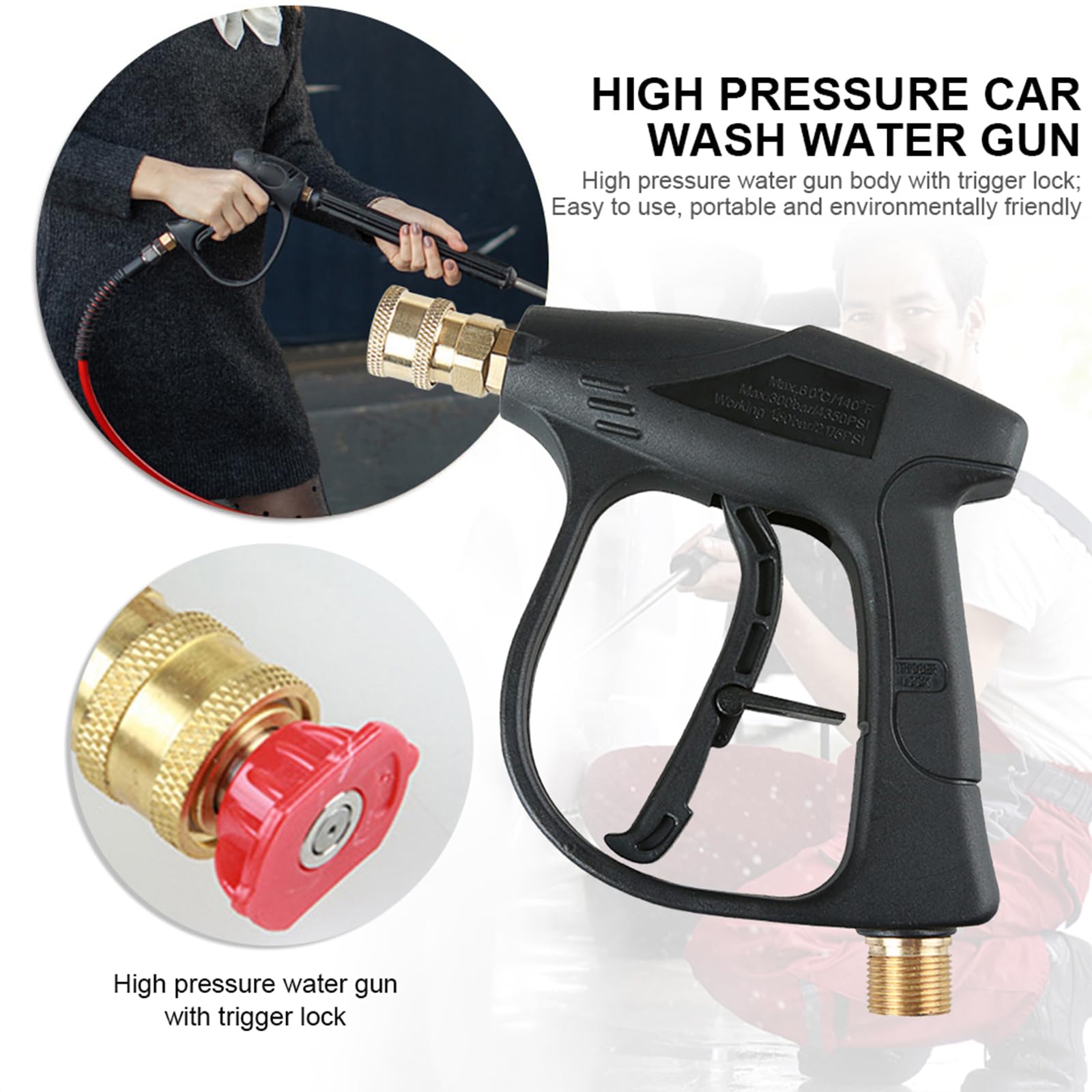 Pulverizador de espuma para lavado de coche con 5 boquillas y diseño de doble cabezal para un lavado y limpieza eficaces del coche