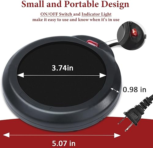 Miniatura 3 de Calentador de velas, plato calentador para tarro de velas, cubos de cera derretidor, plato calentador, calentador eléctrico de taza de café,