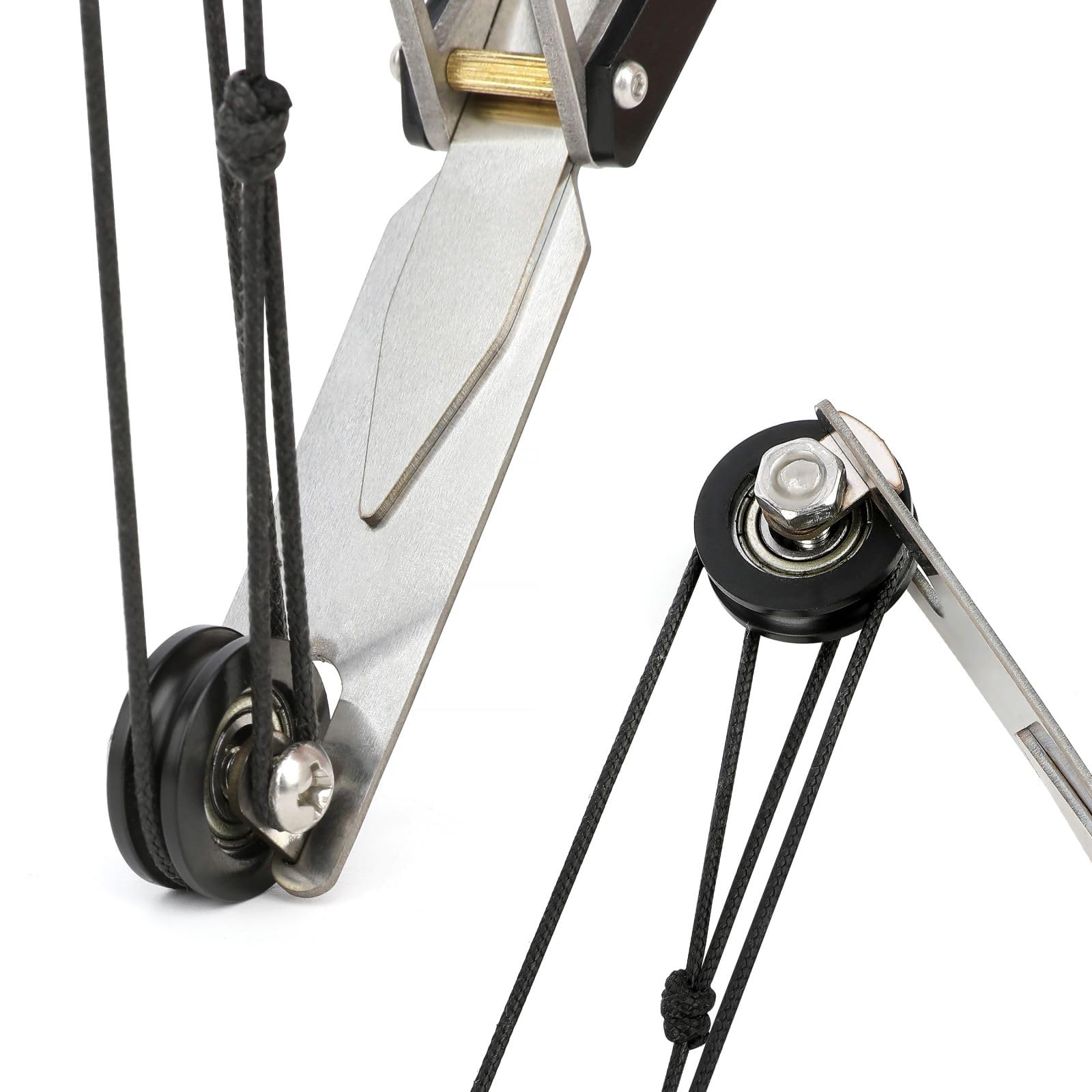 Bogenschießen Mini Compound-Bogen und Pfeil Set Adult Pocket Bow Edelstahl Bogen Set für Rechts- und Linkshänder