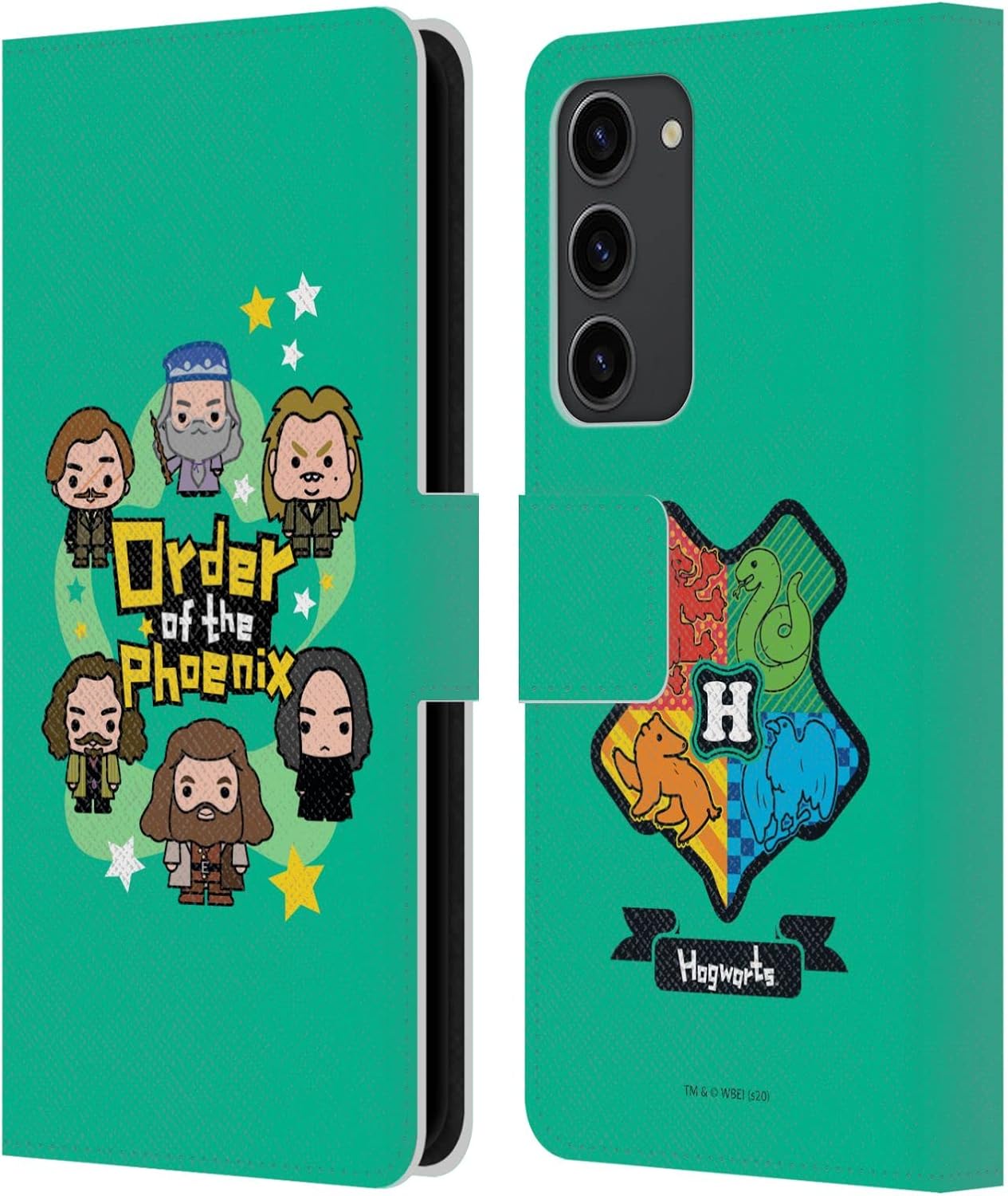 Head Case Designs Officially Licensed Harry Potter Order of The Phoenix Deathly Hallows XXVIII Leather Wallet Case Compatible with Samsung Galaxy S23+ 5G