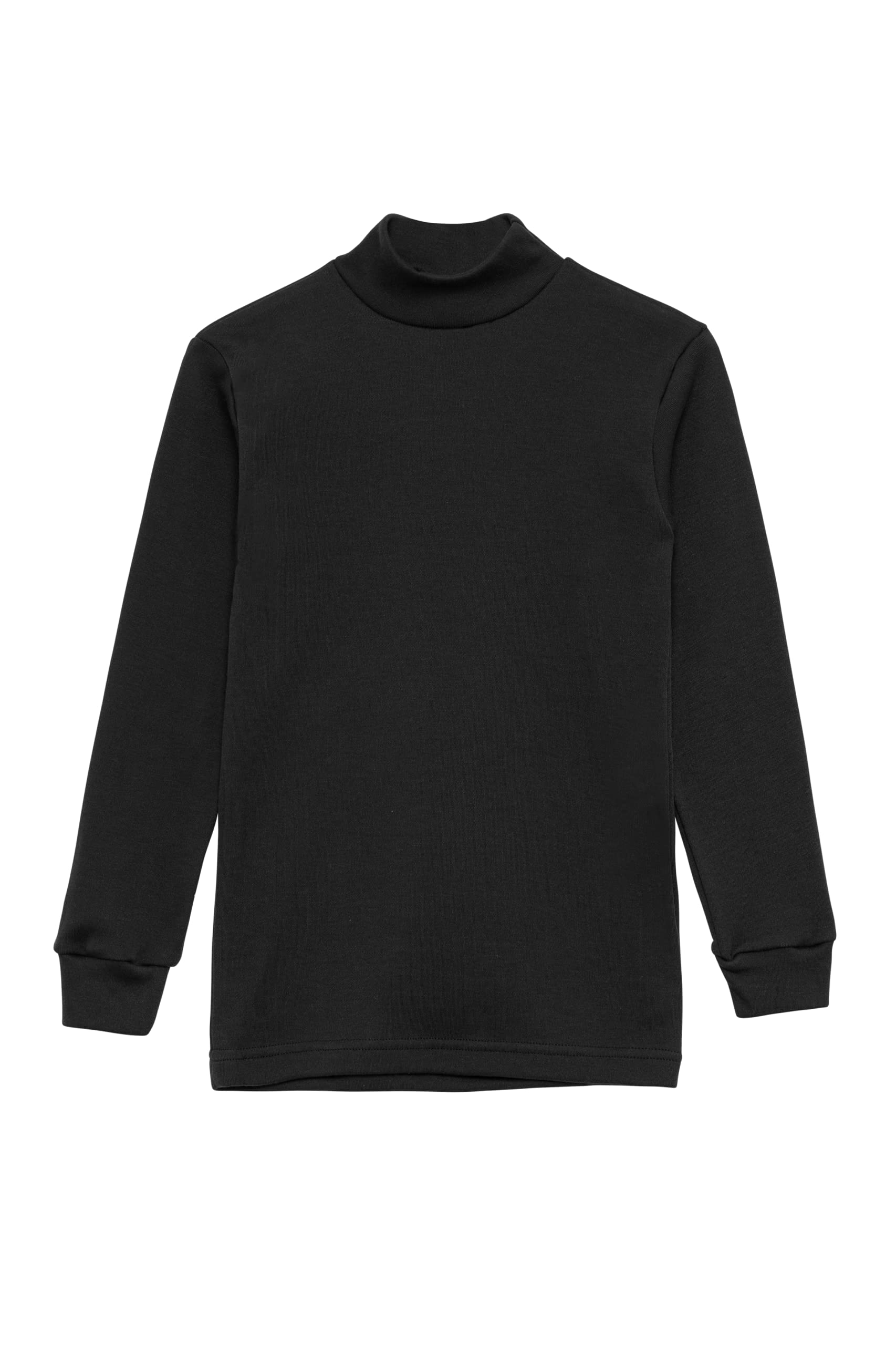 Channo Intimo Termico per Bambini, Collo Mezzo Cigno, Maniche Lunghe, Tinta Unita