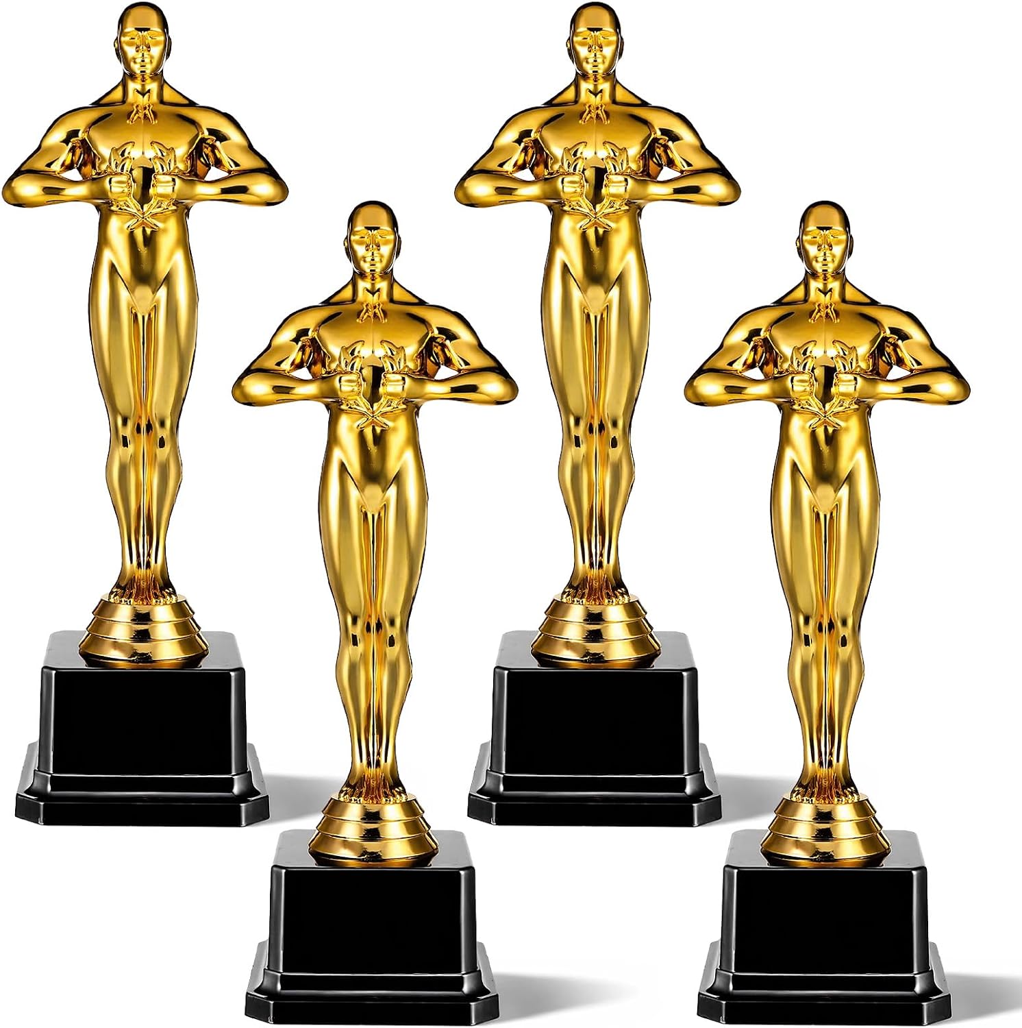 4 Pack 10'' Gold Award Trophy