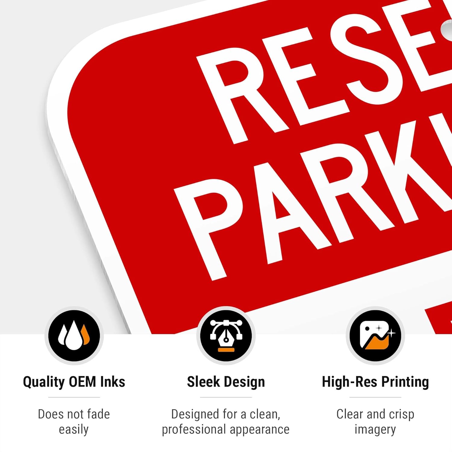 Reserved Parking for Fire Marshall Unauthorized Vehicles Towed Away Sign, 12x18 Inches, Rust Free .063 Aluminum, Fade Resistant, Made in USA