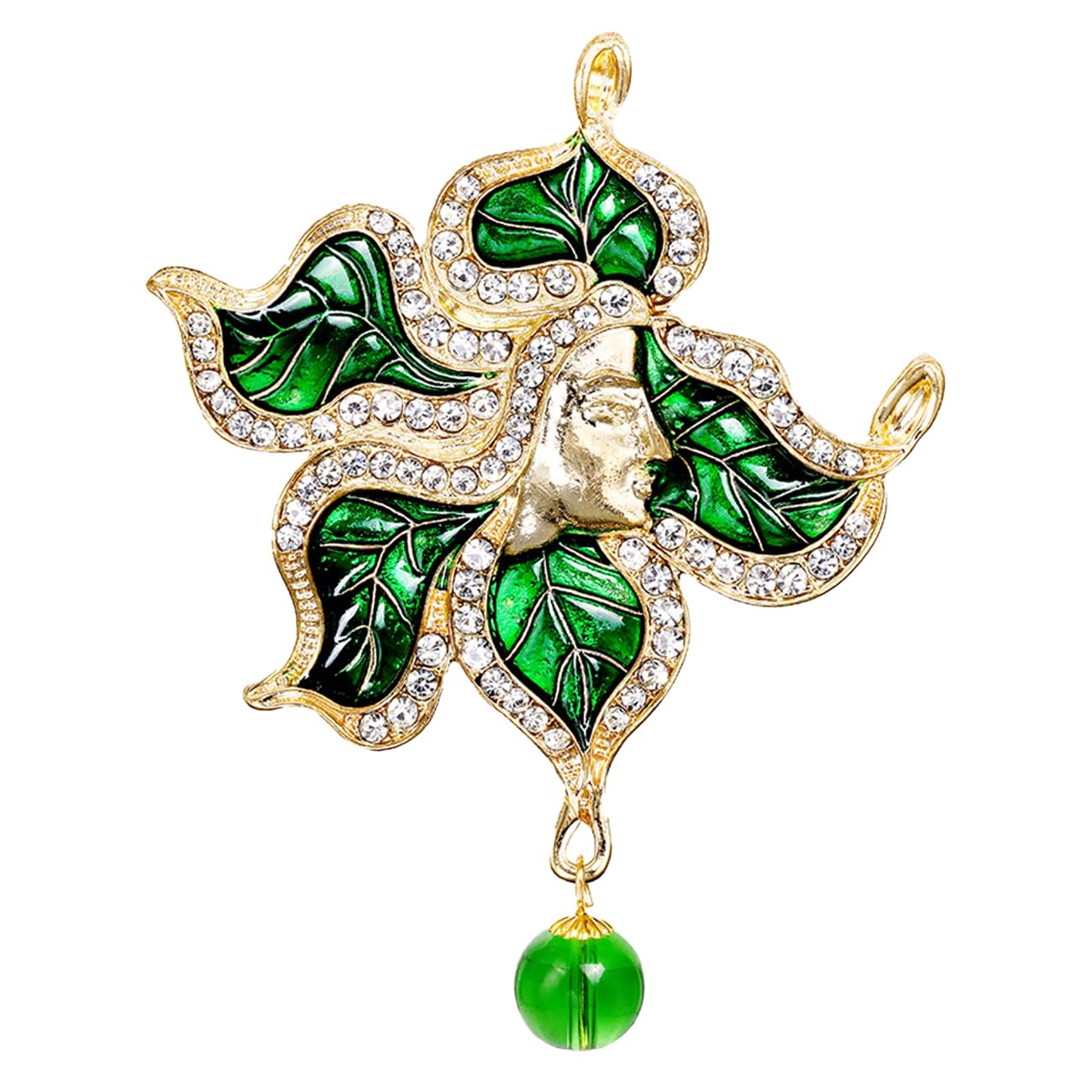 FAIRYGATE Brooch Pins Retro Crystal Rhinestone Brooches for Shirt Collar Decoration, B20 — view 59