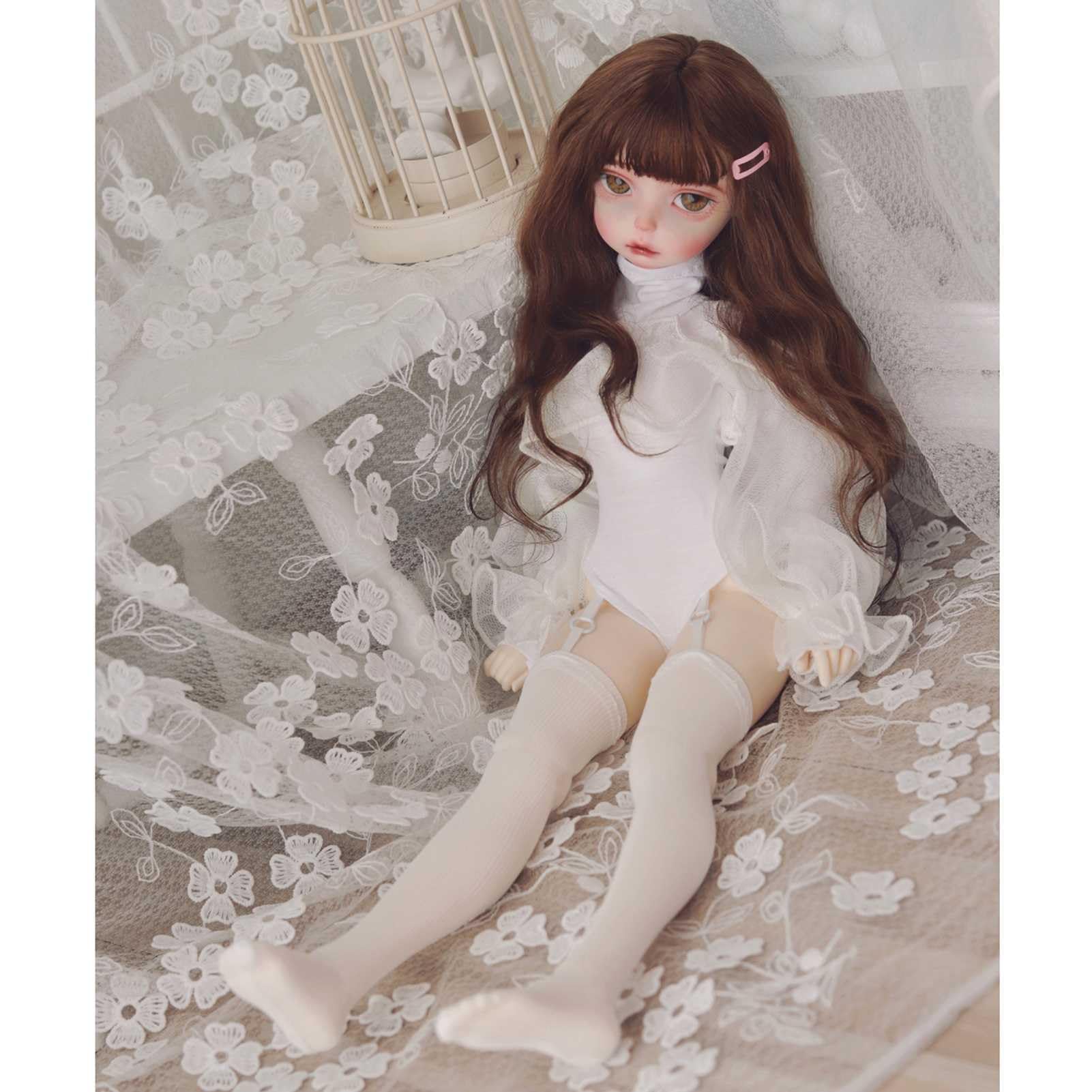 Mini lalka BJD z żywicy, 1/6 SD z przegubem kulowym, z makijażem i pełnym zestawem akcesoriów, piękny prezent dla kolekcjonerów