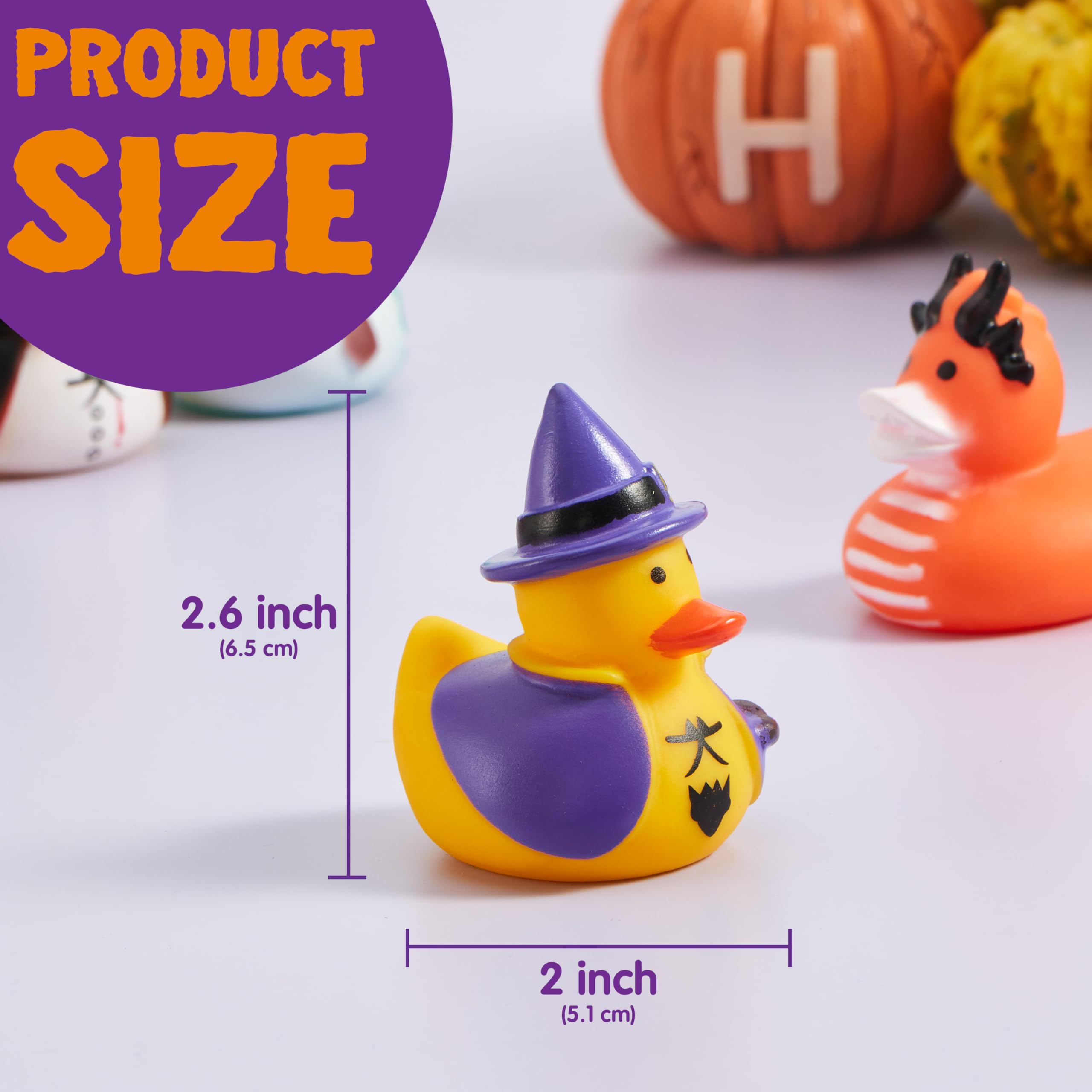 JOYIN Calendario de Adviento de pato de goma de Halloween 2025 con juguete sorpresa, calendarios de cuenta regresiva de Halloween con 31 patos de goma para niños, adolescentes, suministros de regalo
