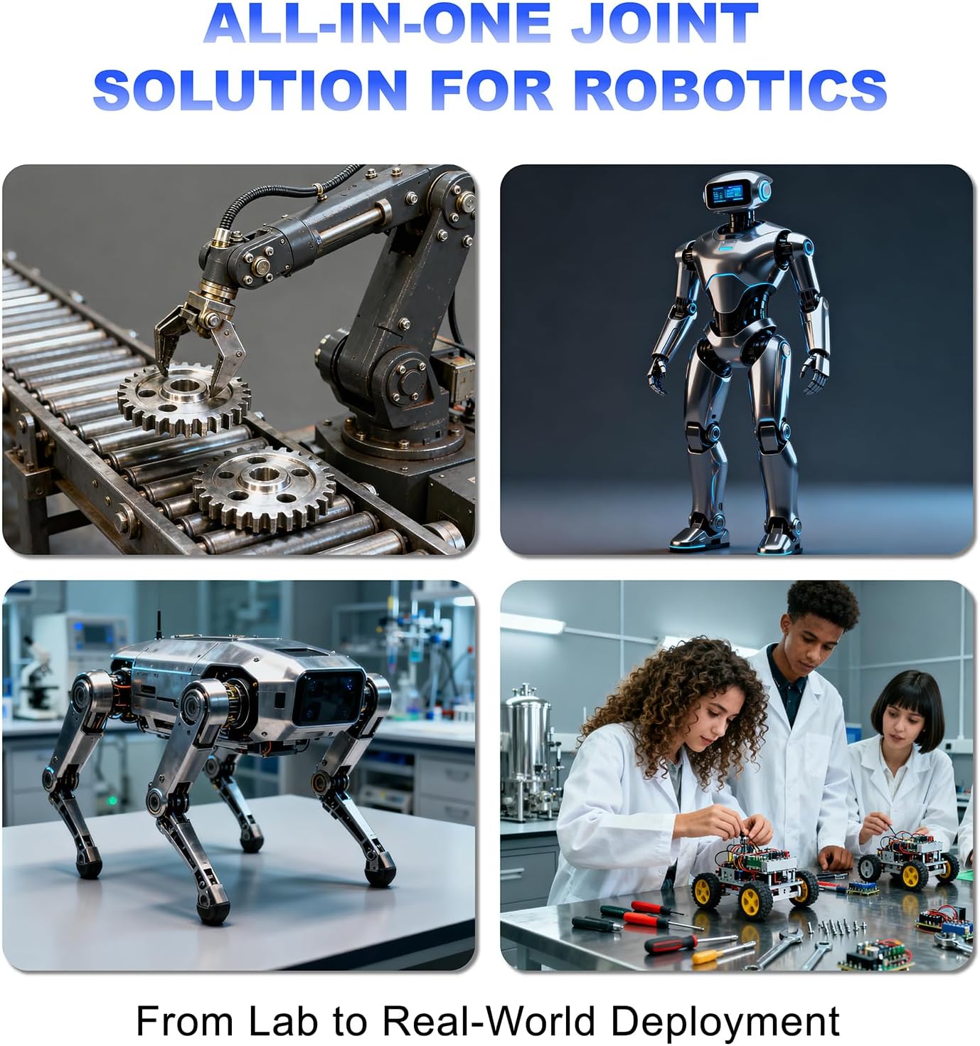 (2-Pack) FEETECH 30KG High Torque Serial Bus Servo Motor 12V, 360° Programmable Magnetic Encoder with Continuous Rotation, Two-Way Feedback, Industrial Digital Servo for Robotic Arm, RC Car, Automati