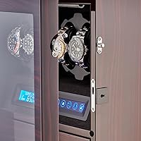 Vista 8 de 4 Watch Winder with 5 Watch Storage Space, LCD Display, Touch Control and Interior Light