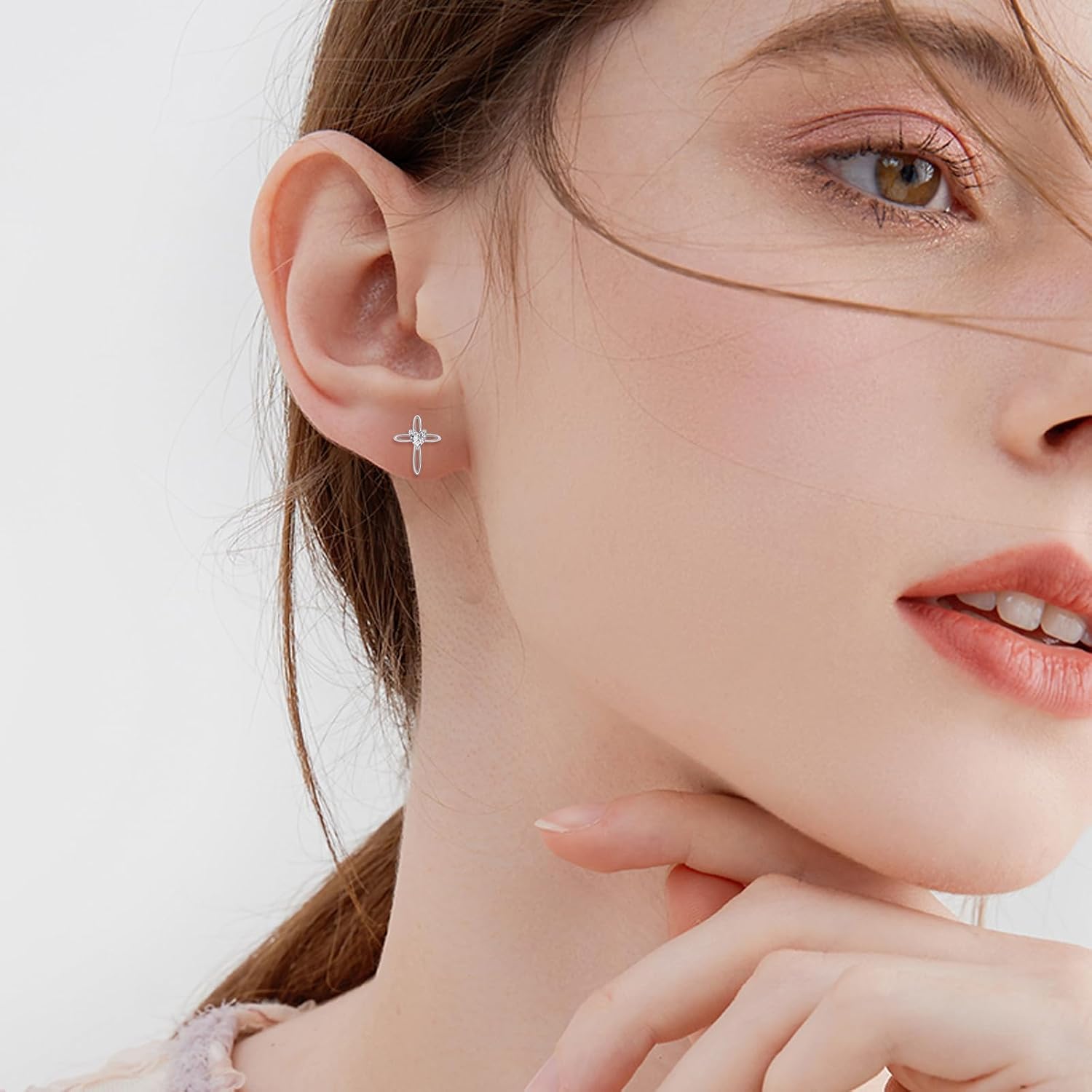 Ballet/Book/Stingray/Cross/Starburst/Celtic Moon Earrings for Women 925 Sterling Silver Stud Earrings Jewelry Gifts for Women