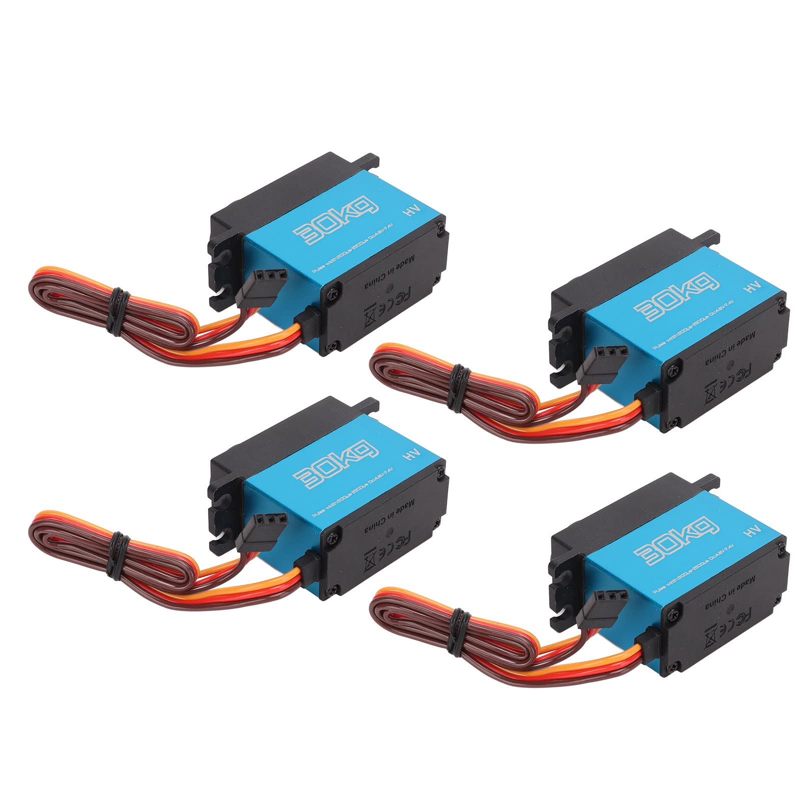 4Pcs 30kg Digital RC Servo with Metal Gear for 1/10 Remote Control Car
