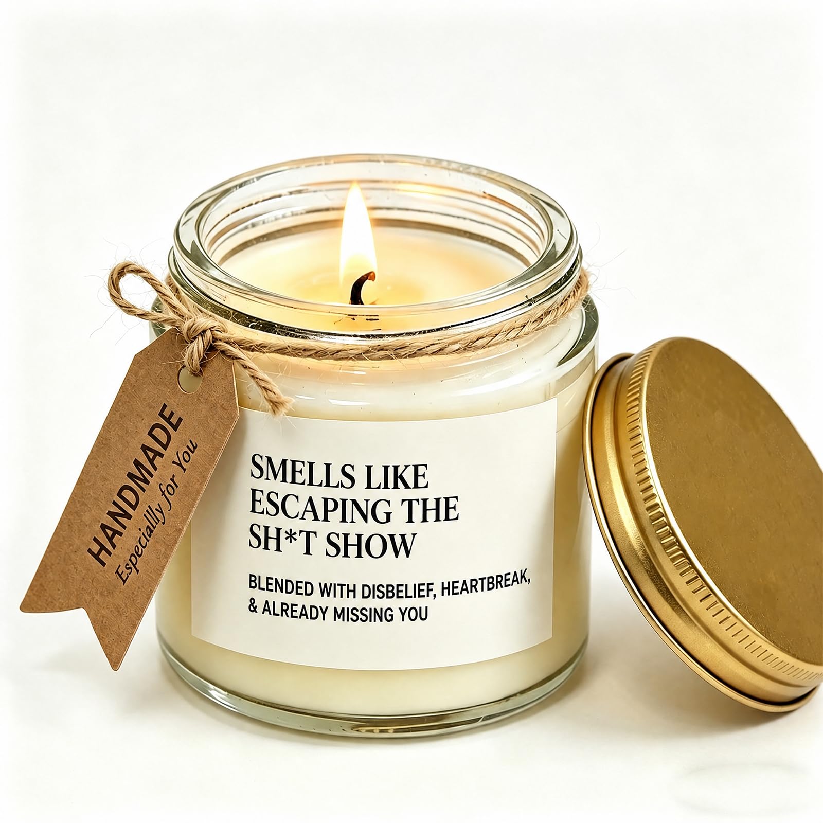 Farewell Candles, Sarcastic Candles, Leaving Coworker Farewell Candle Gift, Retirement & Goodbye Presents for Colleagues, Boss, Work Bestie, Friends, Men & Women