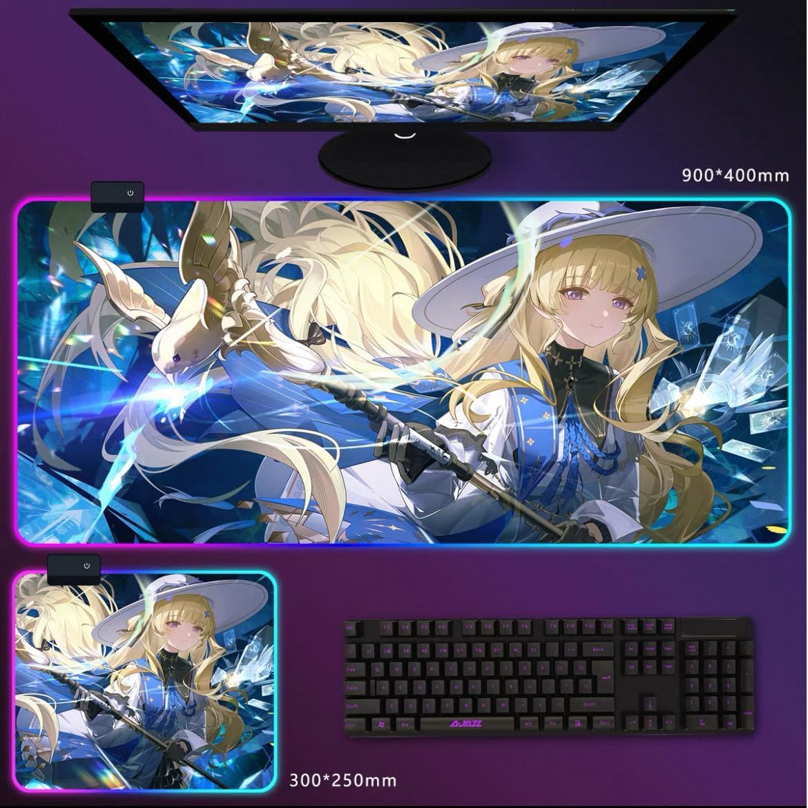 Amazon.co.jp: 鳴潮 グッズ マウスパッド LED 発光可能 鳴潮