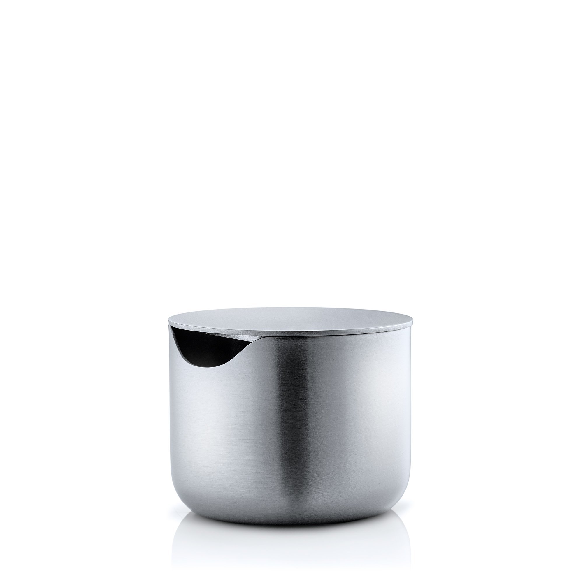 Blomus 63620 Milchkännchen mit Edelstahldeckel basic + 63621 Zuckerdose mit Edelstahldeckel basic
