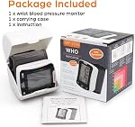 Wrist Blood Pressure Monitor Cuff, 120 Reading Memory, 2 User, BP Wrist Cuff with Voice Broadcast, Digital Blood Pressure Monitor with Large LCD Display for Detecting Irregular Heartbeat