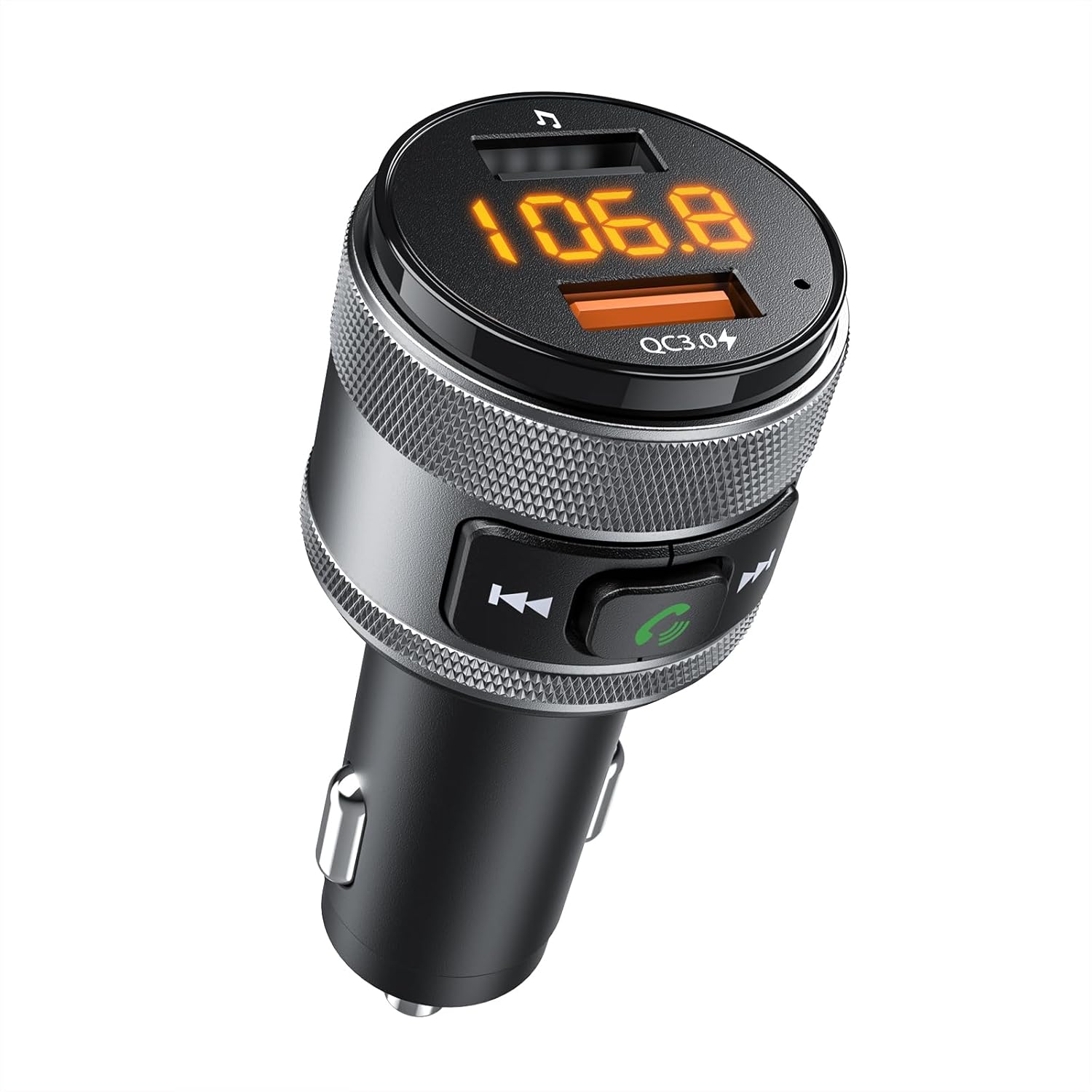 LENCENT Bluetooth 5.0 FM Transmitter for Car, Wireless Radio Adapter