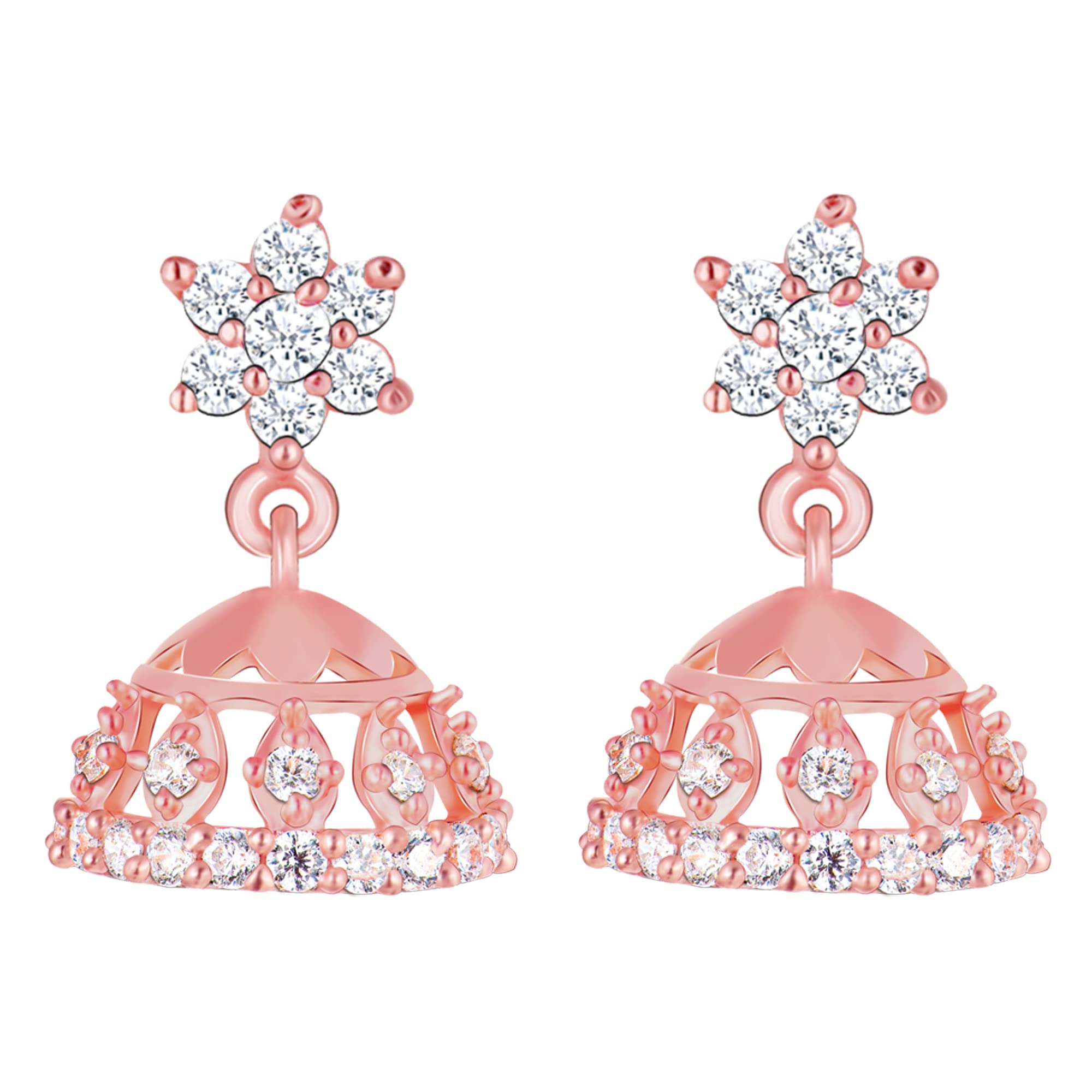 GIVA 925 Silver Rose Gold Enticing Jhumkis | Gifts for Girlfriend, Gifts for Women and Girls |With Certificate of Authenticity and 925 Stamp | 6 Month Warranty* (B0B4NN1YSL) Amazon Price History, Amazon Price Tracker