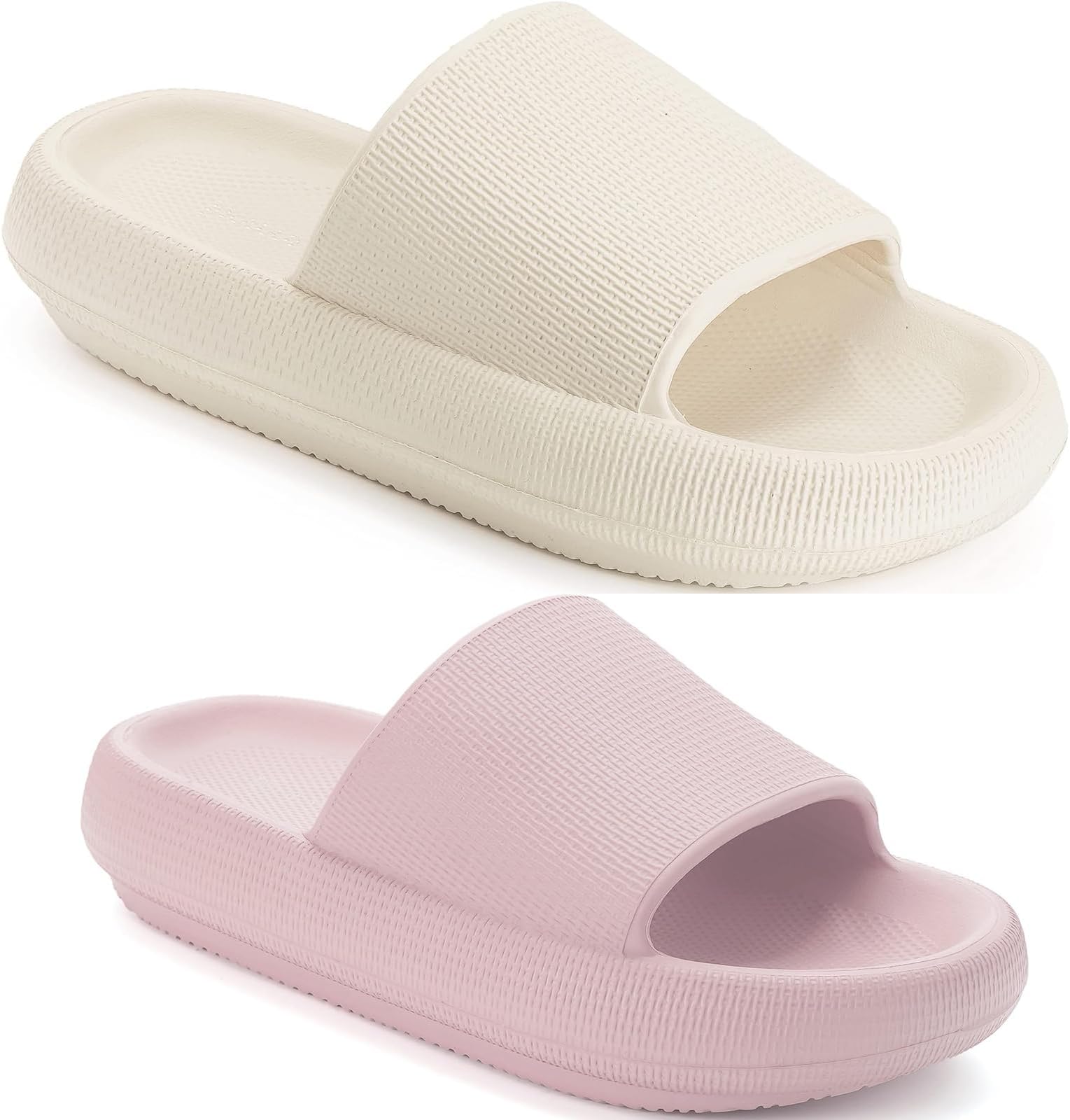 adilette slides pale nude