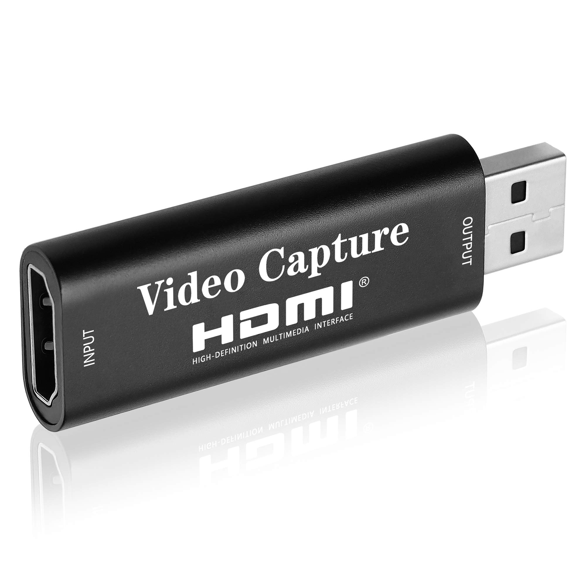 Amazon.com: IIET Video Capture Card Game Capture Device HDMI to USB with  Full HD 1080p & High-Speed Transmission No Delay, Record via DSLR Camcorder  Action Cam or PC for Live Broadcasting, Games（Black） :