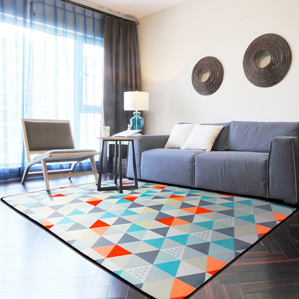 Tapis table basse rectangulaire grand format moderne 160x230