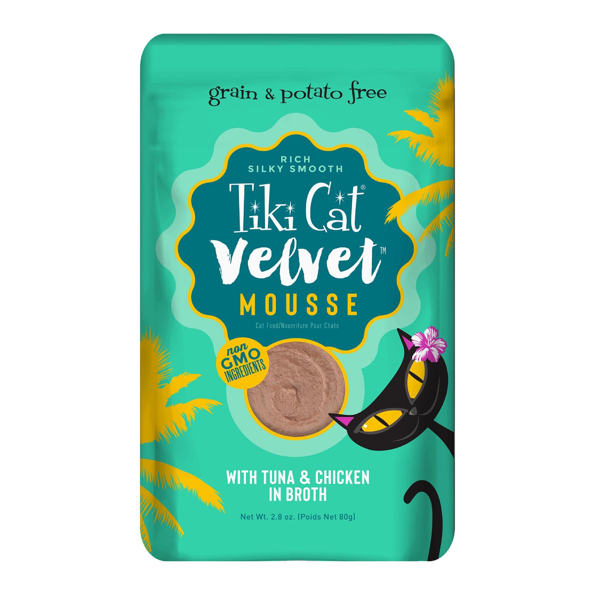 Tiki Cat - Velvet Mousse Cat Food Tuna & Chicken, 2.8 Ounce