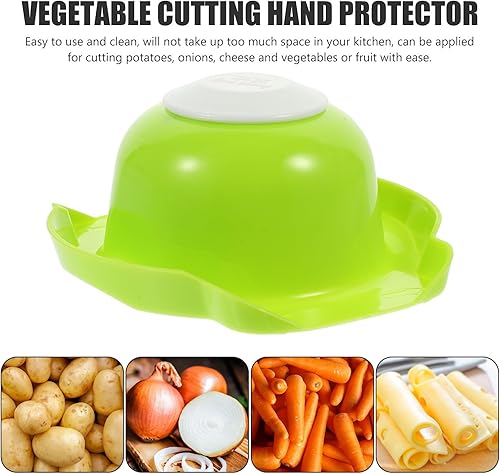 Miniatura 3 de 3Pcs Green Bean Shred Tool with Hand Protector Vegetable Slicer Safety Guard for Cutting Potatoes Onions Cheese and Fruits Easy to Use and Clean