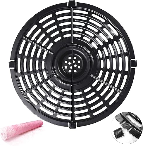 Bandeja redonda de 5 cuartos de galón para freidora de aire PowerXL Gowise USA, 8.74 pulgadas con revestimiento de doble capa mejorado para freidora