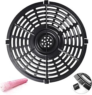 5QT Round Air Fryer Grill Crisper Plate Tray for PowerXL Gowise USA Air Fryers, 8.74IN Upgraded Double-layer Coating Air Fryer Grill Plate Pan Griller Rack Grate Insert for 5 Quart Air Fryers